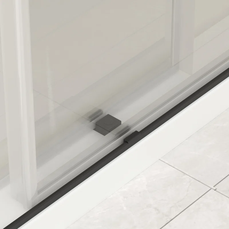 60 W x 79 H in H Frameless Shower Door with Advanced Closing System