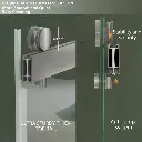 73" W x 79" H Double Sliding Door Shower Door With Closing System