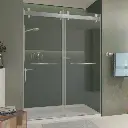 73" W x 79" H Double Sliding Door Shower Door With Closing System