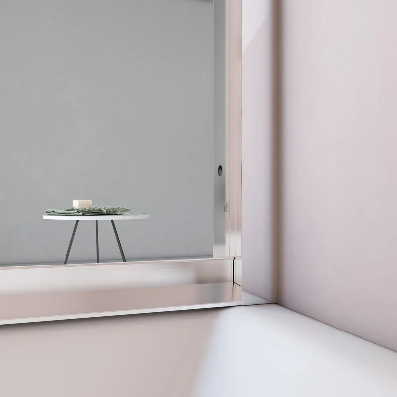 60" W x 62" H Double Sliding Tub Door with Clear Tempered Glass