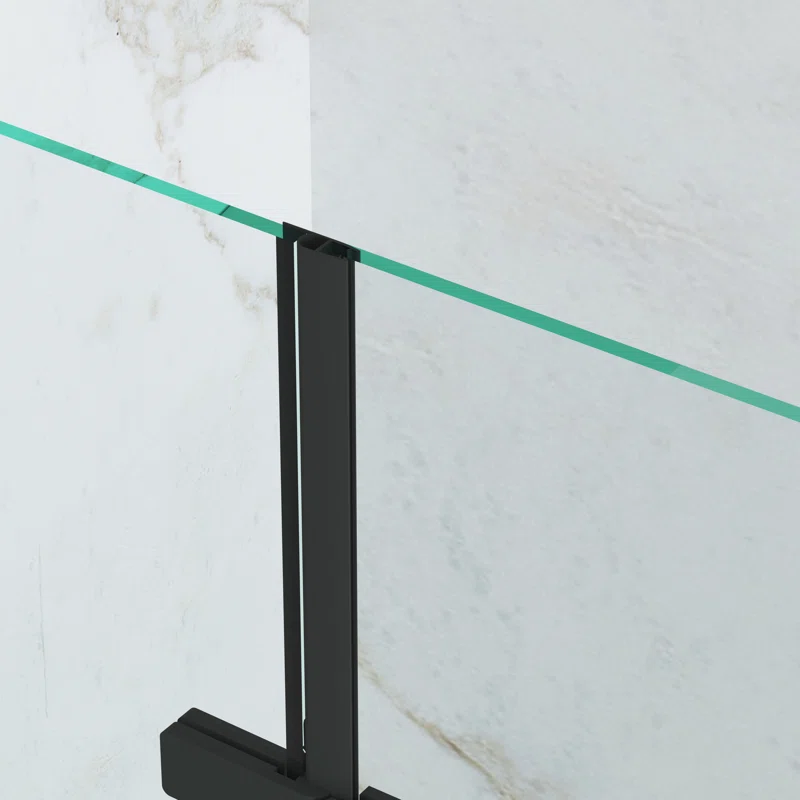 43" W x 55" H  Frameless Tub Door