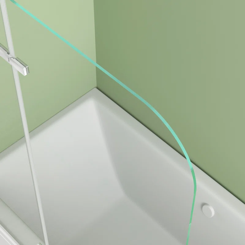 47" W x 55" H Frameless Tub Door