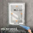 Hartli 24"W* 32"H Recessed or Surface Mount LED Medicine Cabinet Mirror with Dimmable Light & Socket