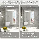 Hartli 24"W* 32"H Recessed or Surface Mount LED Medicine Cabinet Mirror with Dimmable Light & Socket