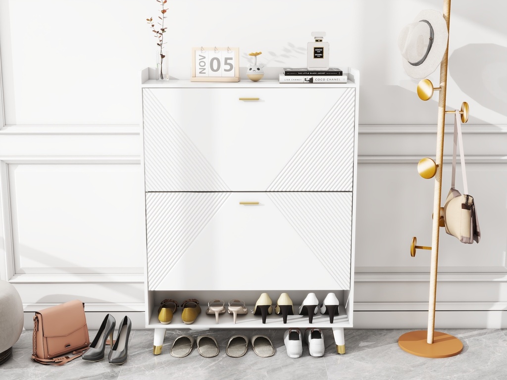 Two-Flip Shoe Cabinet