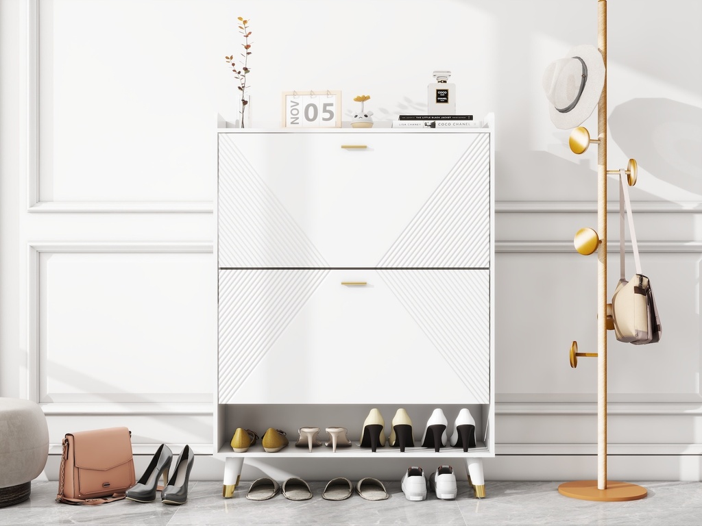 Two-Flip Shoe Cabinet
