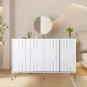 White four-door cream style side cabinet 