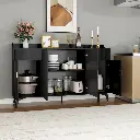 4 doors and 2 drawers blister modern sideboard buffet cabinet 