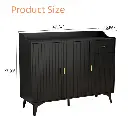 4 doors and 2 drawers blister modern sideboard buffet cabinet 