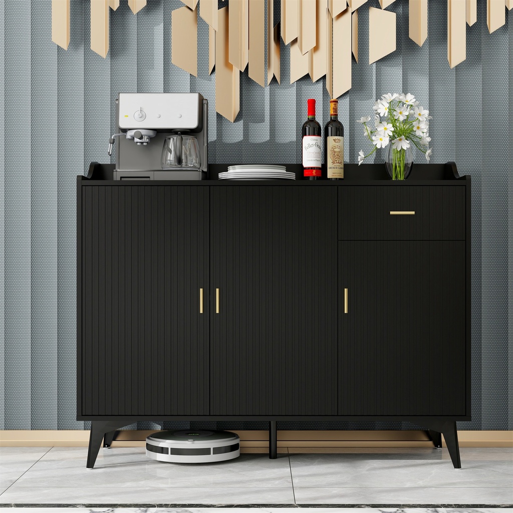 4 doors and 2 drawers blister modern sideboard buffet cabinet 