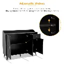 3 doors and 1 drawer modern blister plastic side cabinet