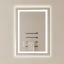 28" x 20" Tempered Glass,Frameless, Anti-Fog, Dimmable, Backlit + Front Lit LED Vanity Mirror