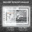 28" x 20" Tempered Glass,Frameless, Anti-Fog, Dimmable, Backlit + Front Lit LED Vanity Mirror