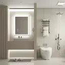 32" x 24" Tempered Glass,Frameless, Anti-Fog, Dimmable, Backlit + Front Lit LED Vanity Mirror