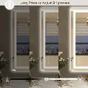 36" x 24" Tempered Glass,Frameless, Anti-Fog, Dimmable, Backlit + Front Lit LED Vanity Mirror