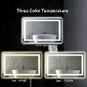 48" x 36" Tempered Glass,Frameless, Anti-Fog, Dimmable, Backlit + Front Lit LED Vanity Mirror