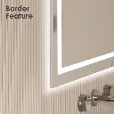 55" x 30" Tempered Glass,Frameless, Anti-Fog, Dimmable, Backlit + Front Lit LED Vanity Mirror