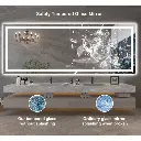 72*32 Tempered Glass,Frameless, Anti-Fog, Dimmable, Backlit + Front Lit LED Vanity Mirror