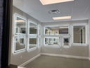 94" x 36" Double LED lights (front lit and backlit), 3 color changes, Dimmable, Anti-fog and waterproof