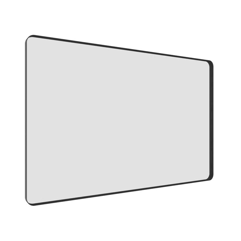 72" x 32" Filleted Corner Wall Mounted Mirror, Bathroom Mirror, Vanity Wall Mirror With Aluminum Frame