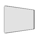 72" x 32" Filleted Corner Wall Mounted Mirror, Bathroom Mirror, Vanity Wall Mirror With Aluminum Frame