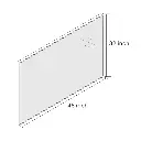 48" x 32" Lesamuel Wall Mounted Vanity Mirror w/ Aluminum Frame for Bedroom, Entryway, Living Room