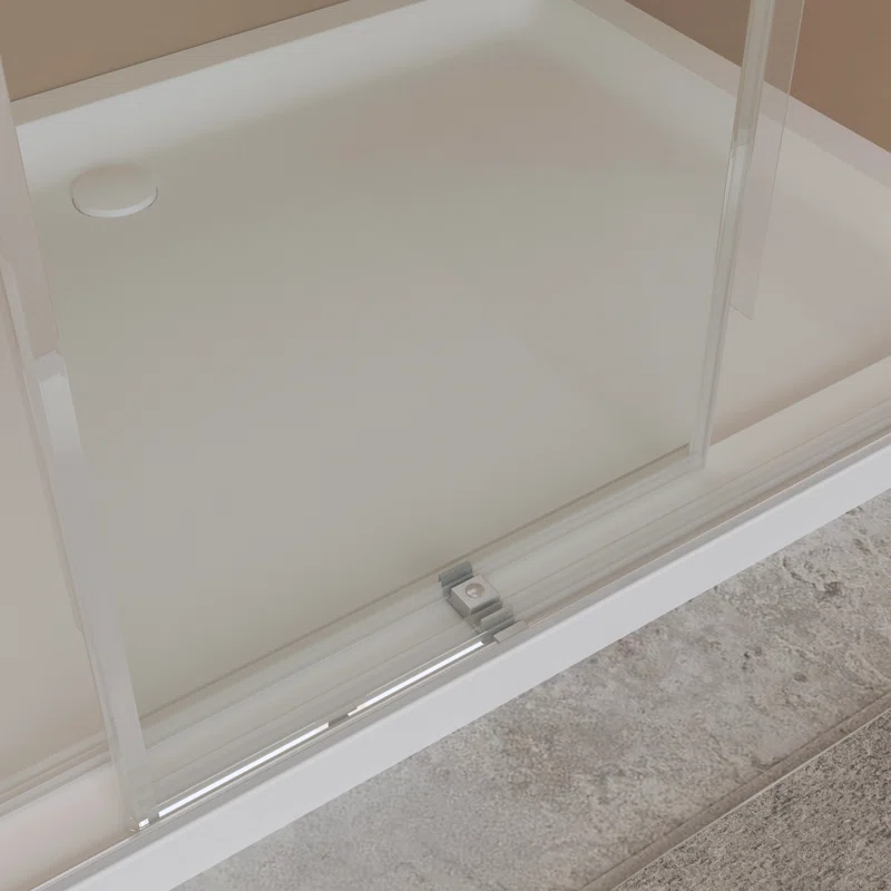 60" W x 79" in H Frameless Shower Door with Advanced Closing System