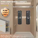 60" W x 79" in H Frameless Shower Door with Advanced Closing System