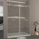 73" W x 79" H Double Sliding Door Shower Door With Closing System