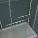 60" W x 79" in H Frameless Shower Door with Advanced Closing System