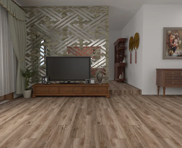 TYAS-406 Wellington - Tyann 6MM SPC Flooring | 7"x48" Planks, Embossed Texture, 20Mil Wear Layer, Urethane Finish, Valinge 2G Locking, 15-35 Year Warranty, 40 Lbs/Box,100% Waterproof