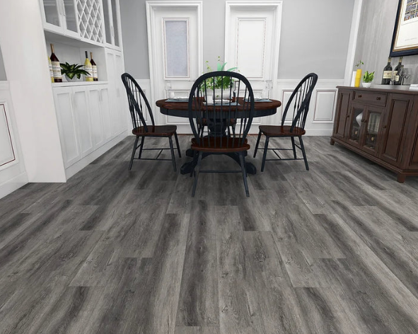 TYAS-401 Granite Galore-Tyann 6MM SPC Flooring | 7"x48" Planks, Embossed Texture, 20Mil Wear Layer, Urethane Finish, Valinge 2G Locking, 15-35 Year Warranty, 40 Lbs/Box,100% Waterproof
