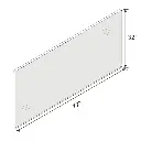72" x 32" Black Vanity Wall Mirror With Metal Frame
