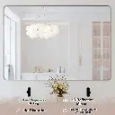 Filleted+Corner+Wall+Mounted+Mirror,+Bathroom+Mirror,+Vanity+Wall+Mirror+With+Aluminum+Frame,+36_+x+48_,+Brushed+Nickel (4).webp