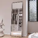 72" x 40" Filleted Corner Wall Mounted Mirror, Bathroom Mirror, Vanity Wall Mirror With Aluminum Frame
