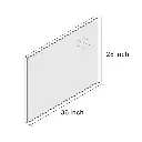 28" x 36" Lesamuel Wall Mounted Vanity Mirror w/ Aluminum Frame for Bedroom, Entryway, Living Room