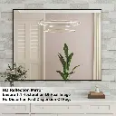 40" x 32" Lesamuel Wall Mounted Vanity Mirror w/ Aluminum Frame for Bedroom, Entryway, Living Room