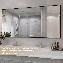 60" x 28" Lesamuel Wall Mounted Vanity Mirror w/ Aluminum Frame for Bedroom, Entryway, Living Room