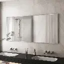 60" x 28" Black Vanity Wall Mirror With Aluminum Frame,Bathroom Mirror