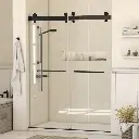 73" W x 79" H Double Sliding Door Shower Door With Closing System