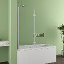 47" W x 55" H Frameless Tub Door