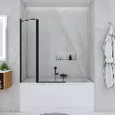 39" W x 55" H Door Frameless Tub Door with