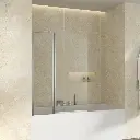 39" W x 55" H Door Frameless Tub Door with