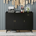 3 doors and 1 drawer modern blister plastic side cabinet 