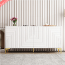 White folio four-door light luxury style side cabinet 