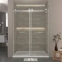 73" W x 79" H Double Sliding Door Shower Door With Closing System